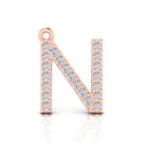 Claw Set Letter Pendant&nbsp;= Initial N