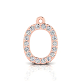 Claw Set Letter Pendant&nbsp;= Initial O