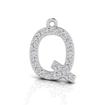 Claw Set Letter Pendant&nbsp;= Initial Q