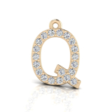 Claw Set Letter Pendant&nbsp;= Initial Q