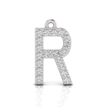 Claw Set Letter Pendant&nbsp;= Initial R