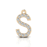 Claw Set Letter Pendant&nbsp;= Initial S