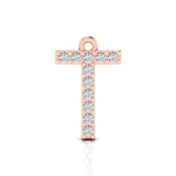 Claw Set Letter Pendant&nbsp;= Initial T