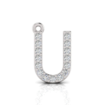 Claw Set Letter Pendant&nbsp;= Initial U