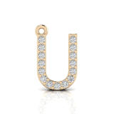 Claw Set Letter Pendant&nbsp;= Initial U
