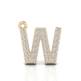 Claw Set Letter Pendant&nbsp;= Initial W