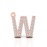Claw Set Letter Pendant&nbsp;= Initial W
