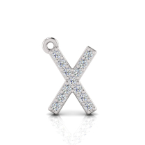 Claw Set Letter Pendant&nbsp;= Initial X