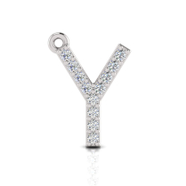 Claw Set Letter Pendant&nbsp;= Initial Y