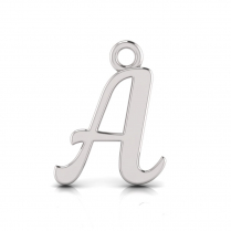 Script Letter Pendant = Initial A