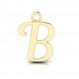 Script Letter Pendant = Initial B