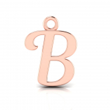 Script Letter Pendant = Initial B