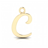 Script Letter Pendant = Initial C