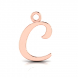 Script Letter Pendant = Initial C