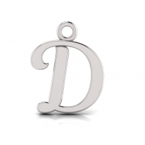 Script Letter Pendant = Initial D