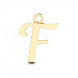 Script Letter Pendant = Initial F