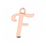 Script Letter Pendant = Initial F