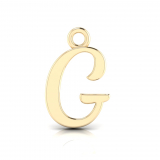 Script Letter Pendant = Initial G