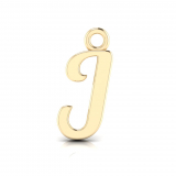 Script Letter Pendant = Initial J