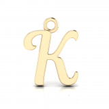 Script Letter Pendant = Initial K