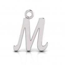 Script Letter Pendant = Initial M