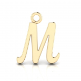 Script Letter Pendant = Initial M