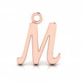 Script Letter Pendant = Initial M