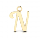 Script Letter Pendant = Initial N