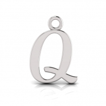 Script Letter Pendant = Initial Q
