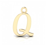Script Letter Pendant = Initial Q