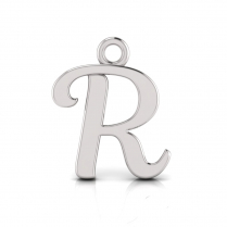 Script Letter Pendant = Initial R