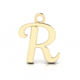 Script Letter Pendant = Initial R