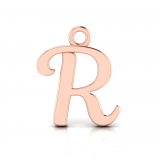 Script Letter Pendant = Initial R