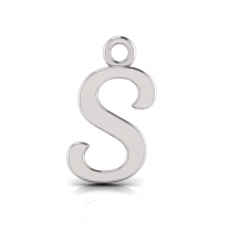 Script Letter Pendant = Initial S