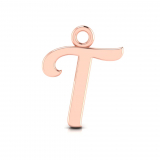 Script Letter Pendant = Initial T
