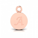 Disk Letter Pendant = Initial A