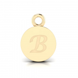 Disk Letter Pendant = Initial B