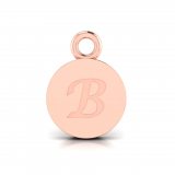 Disk Letter Pendant = Initial B
