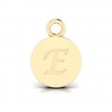 Disk Letter Pendant = Initial E