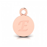 Disk Letter Pendant = Initial E