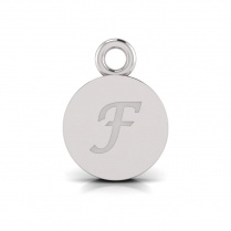 Disk Letter Pendant&nbsp;= Initial F