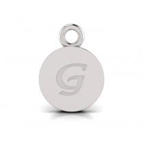 Disk Letter Pendant = Initial G