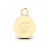 Disk Letter Pendant = Initial G