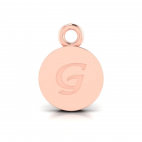 Disk Letter Pendant = Initial G