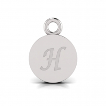 Disk Letter Pendant&nbsp;= Initial H