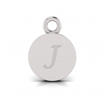 Disk Letter Pendant = Initial J