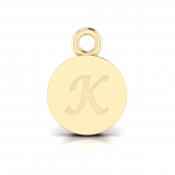 Disk Letter Pendant&nbsp;= Initial K