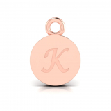 Disk Letter Pendant&nbsp;= Initial K