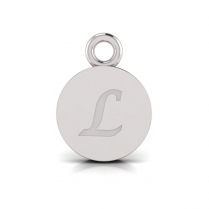 Disk Letter Pendant&nbsp;= Initial L