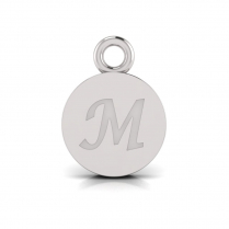 Disk Letter Pendant&nbsp;= Initial M
